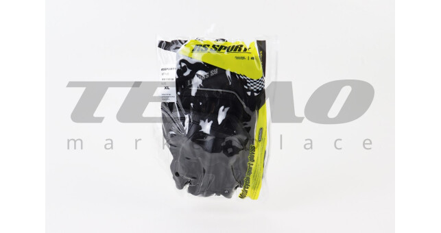 Перчатки мотоциклетные без пальцев XL-Чёрные, тип 2 - фото 2