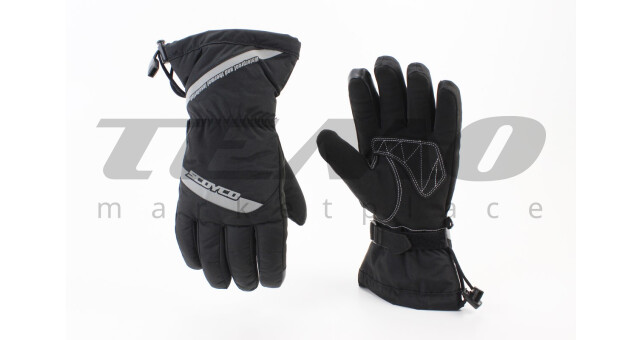 Перчатки мотоциклетні, теплі XL-Чорно-Сірі - фото 1