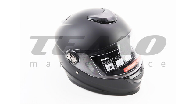 Шлем для мотоцикла интеграл BLD-М65 L 59-60 см Чёрный матовый закрытый - фото 1