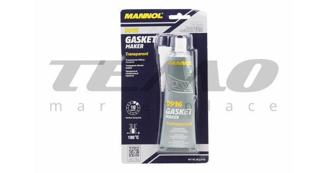 Герметик силіконовий високотемпературний ПРОЗОРНИЙ &quot;Silicone Gasket transparent&quot; 85g - фото 1