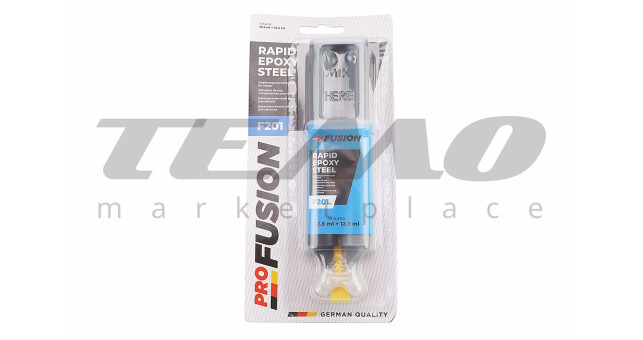 Клей двокомпонентний для металевих деталей "EPOXY-STEEL", 30g - фото 1