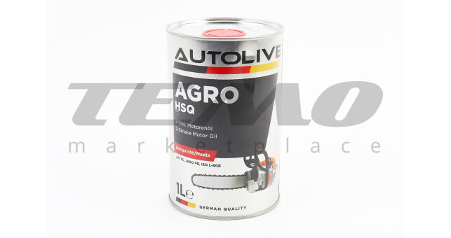 Масло 2T - полусинтетическое для садовой техники "HUSQVARNA", 1L - фото 1