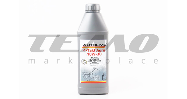 Олива 4T 10W-30 - напівсинтетична універсальна "AGRO" 1L - фото 1
