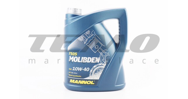 Масло 4T 10W-40 - полусинтетическое универсальное, "Molibden" 5L - фото 1