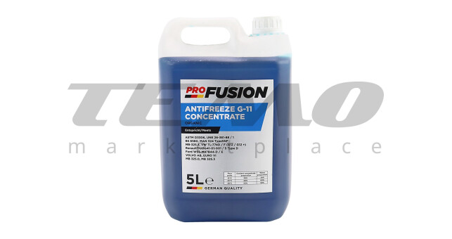 Жидкость охлаждающая концентрат -38&deg;C 1:1 "АНТИФРИЗ G11", голубая 5L - фото 1