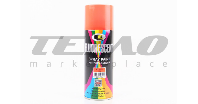 Краска акриловая №1001 "КРАСНЫЙ ФЛЮОРЕСЦЕНТНЫЙ", Аэрозоль 400ml - фото 1