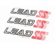 Наклейки набор 3шт "HONDA LEAD "SS" (30х6см), белый