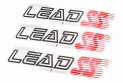 Наклейки набор 3шт &quot;HONDA LEAD &quot;SS&quot; (30х6см), белый - фото 1
