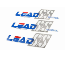 Наклейки набір 3шт "HONDA LEAD "SS" (35х10см), синій