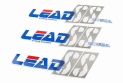 Наклейки набір 3шт &quot;HONDA LEAD &quot;SS&quot; (35х10см), синій - фото 1