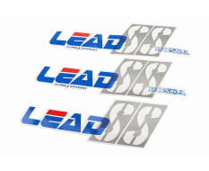 Наклейки набір 3шт "HONDA LEAD "SS" (35х10см), синій