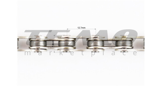 Ланцюг приводний 1/2х3/32х114L 6 швидкостей, сріблястий Z30 - фото 2