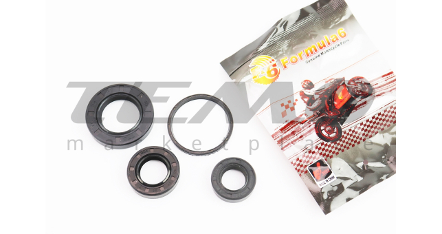 Сальники Formula 15x25.5x7; 17x30x7; 24x40x7; 34x39x3 двигателя Honda DIO к-кт 4шт - фото 1