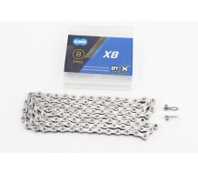 Ланцюг приводний 1/2х3/32х116L 6/7/8 швидкостей, сріблястий X8 EPT