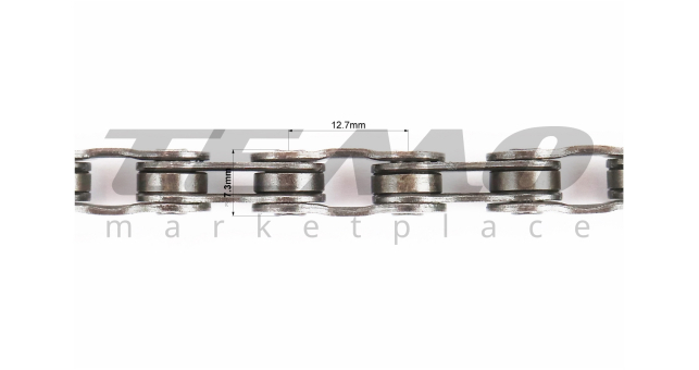 Цепь приводная 1/2х3/32х116L 8 скоростей, чёрная OCTO - фото 2