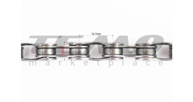 Ланцюг приводний 1/2х3/32х116L 8 швидкостей, сірий Z8.1 - фото 2