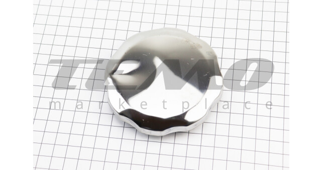 УЦІНКА Кришка бака паливного для генератора 2-9 кВт d-93 мм 168F/170F/173F/177F/182F/188F/190F метал хром - фото 1