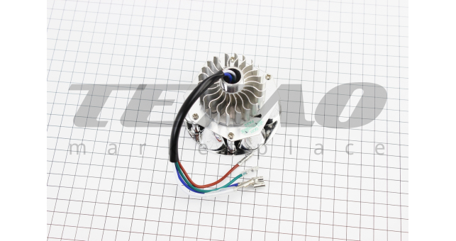 УЦЕНКА DELTA Фары круглой внутренняя часть 6-LED с габаритными диодами, 80мм, TUNING (не горит несколько диодов) - фото 2