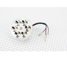 УЦЕНКА DELTA Фары круглой внутренняя часть 6-LED с ободком, 80мм (не горит несколько диодов)