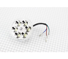 УЦЕНКА DELTA Фары круглой внутренняя часть 6-LED с ободком, 80мм (не горит несколько диодов)
