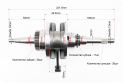 Коленвал Mototech Honda AF61/AF62/AF67/AF68 - фото 2