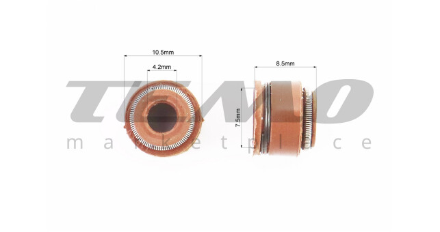 Сальник 4/7.5х10.5х8.5 клапана к-кт 20шт - фото 2
