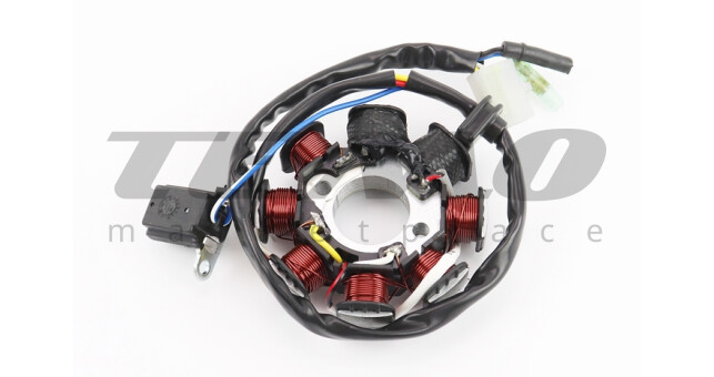 Статор магнето (генератора) (8 катушек разъем "мама 2+2") высота 28мм - фото 2