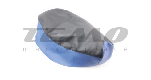 Чохол сидіння WIND еластичний міцний матеріал чорний/синій - фото 1