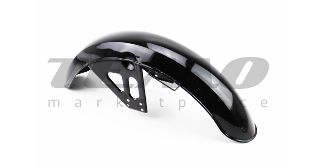 Крыло переднее DELTA NEW пластик чёрный - фото 1