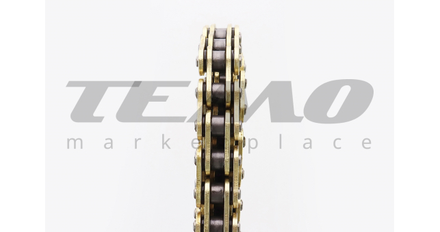 Цепь привода колеса Mototech 428HO*118L GOLD с сальниками - фото 2
