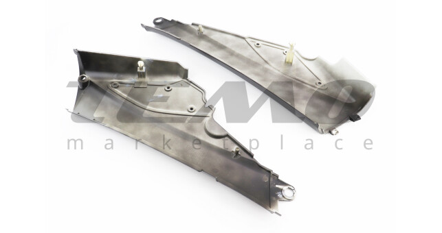 Пластик боковой средний ACTIVE правый + левый к-кт 2шт чёрный глянцевый - фото 2