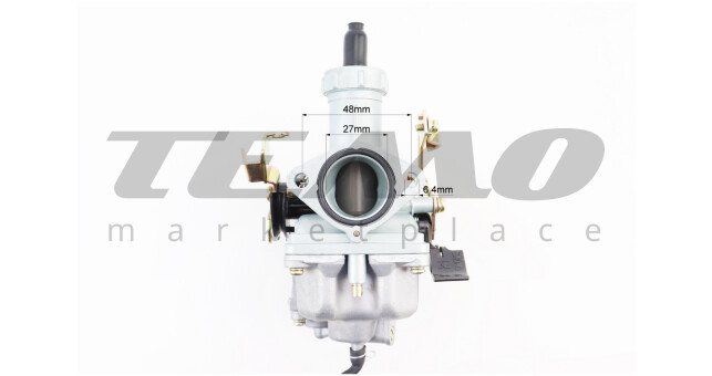 Карбюратор TATA PZ27 CB/CG-150 d-27 мм дросель під трос з прискорювальним насосом - фото 3