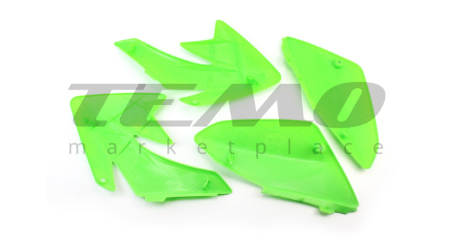 Пластик комплект деталей 7шт Honda CRF70/KAYO CRAZY CAT 140cc/GEON X-PIT зелений - фото 2