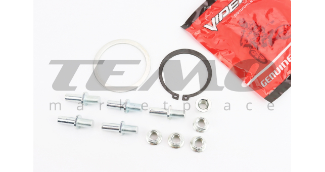 Viper - V200-F2/V250-F2 Болт крепления звезды задней к демпферу 5шт + гайки + шайбы к-кт 12 деталей - фото 1