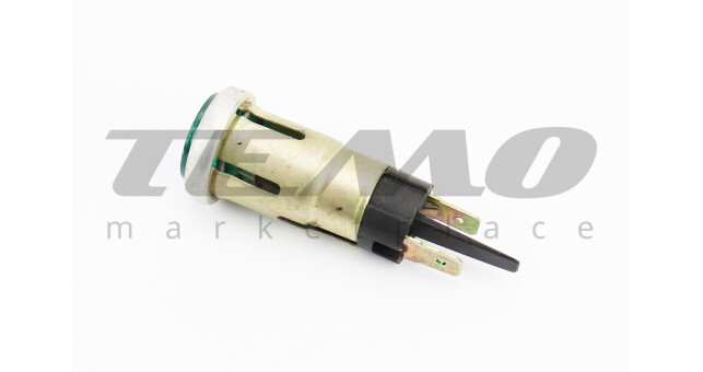 Вічко панелі приладів зелений з лампочкою МТ - фото 1