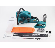 Бензопила SPEKTR SCS-6300 62cc (6,3кВт. шина 18", ланцюг 325-1,5-72зв. круг. зуб), плавний пуск