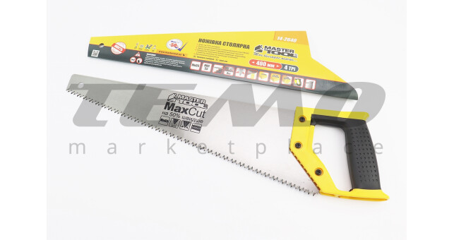 Ножівка по дереву 400мм, 4TPI MAX CUT, загартований зуб, 2D заточування 14-2640 - фото 1