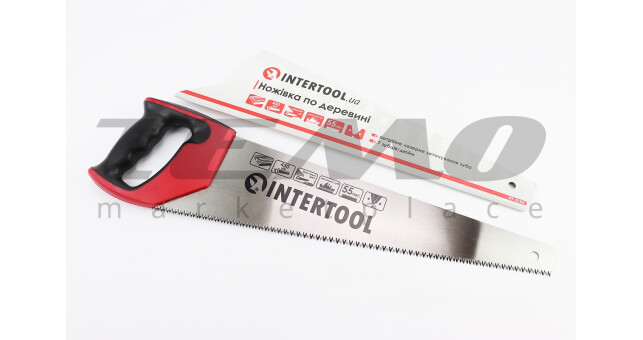 Ножівка по дереву 450мм, 7TPI, загартований зуб, 3D заточування HT-3105 - фото 1