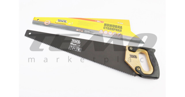 Ножівка по дереву 500мм, 7TPI MAX CUT, загартований зуб, 3D заточування, тефлонове покриття 14-2350 - фото 1