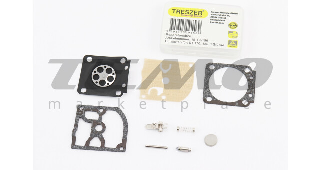 Ремонтний комплект карбюратора TRESZER MS-170/180 9 деталей - фото 1