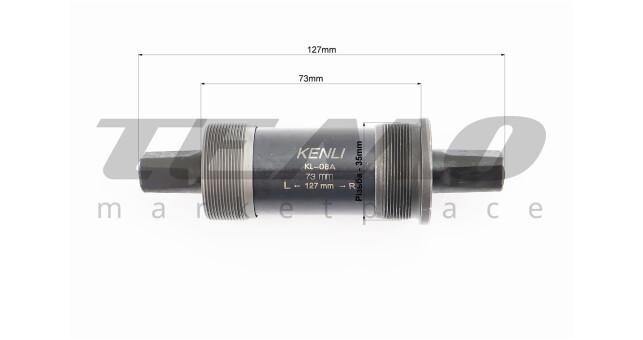 Картридж-каретка "квадрат" MTB 73х127 мм, KL-08A - фото 2