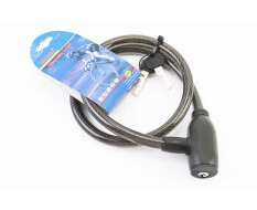 Замок протиугінний тросовий 800х12мм під ключ, TY434