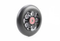 Колесо трюкового самоката 100мм, алюмінієве, пром-підшипники 608 (8х22х7) 2RS, чорне тип 1 - фото 1