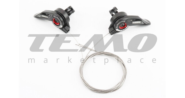 Переключатели (манетка) 3x6 скоростей, чёрные SL-TZ 500 - фото 1