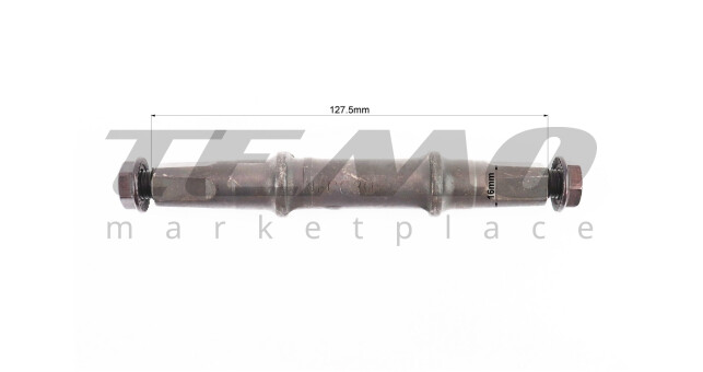 Вал каретки MTB "квадрат" 127,5мм, под гайку, 3U - фото 2