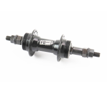Втулка задняя MTB алюминиевая 14Gx36H под вольнобег, Disk-brake (резьба), 2 пром-подшипники 6200 2RS, крепл. гайка, чёрная FB-A209B