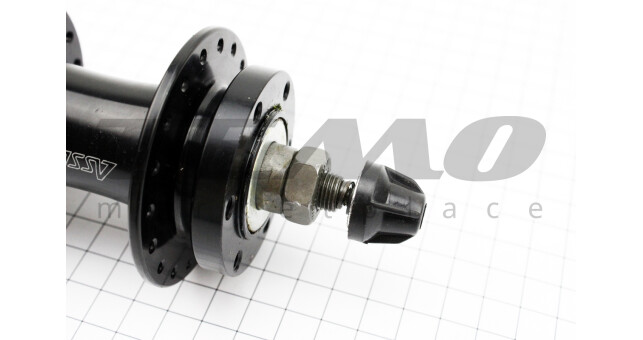 Втулка задня MTB алюмінієва 14Gx36H під вільнобіг, Disk-brake, кріпл. гайка, рожева SF-A210R - фото 3