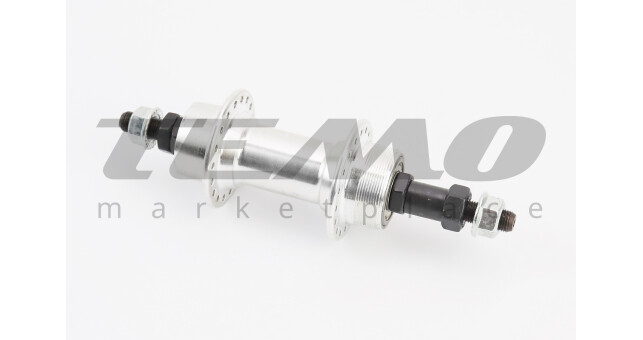 Втулка задня MTB алюмінієва 14Gx36H під вільнобіг, V-brake, 2 пром-підшипники 6200 2RS, кріпл. гайка - фото 1