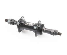 Втулка задня MTB алюмінієва 14Gx36H під вільнобіг, V-brake, 2 пром-підшипники 6200 2RS, кріпл. гайка, чорна FB-A201B
