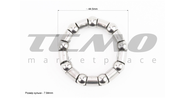 Подшипник каретки 5/16&quot; (&Oslash;7,94) x 9 шариков (American Type) - фото 2